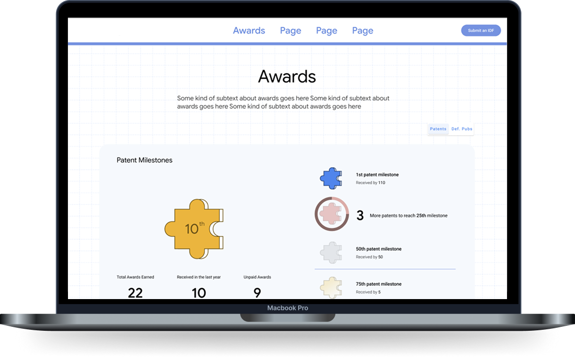 Inventors Awards portal